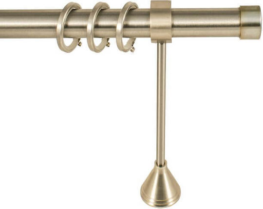 Metallisches Vorhangstangen Einzeln Φ25mm 160cm Nickel Matt