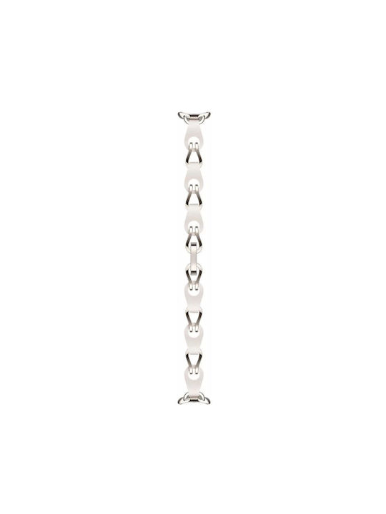 Xiaomi Strap Armband Leder Weiß (Intelligenter Band 8)