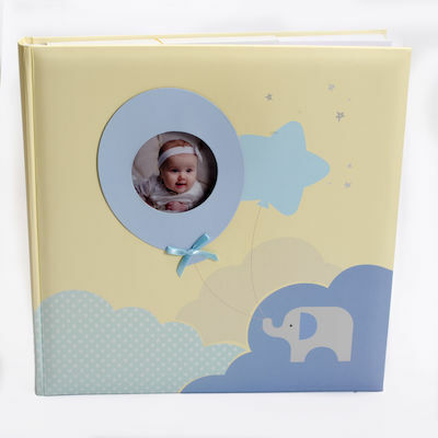 Kinderalbum Pinelope 40 Seiten Gelb mit Reispapier 24x24cm