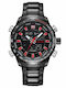 Naviforce Analog/Digital Men's Watch 48mm Battery with Black Metal Bracelet