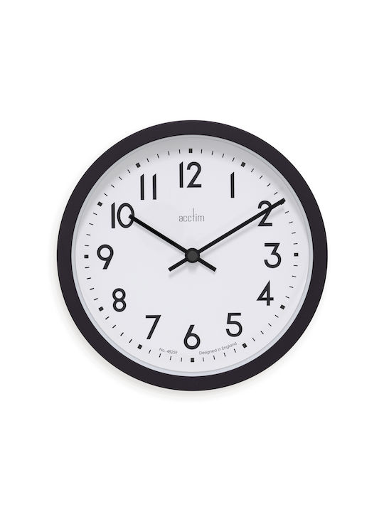 Acctim Wall Clock Black Ø20cm