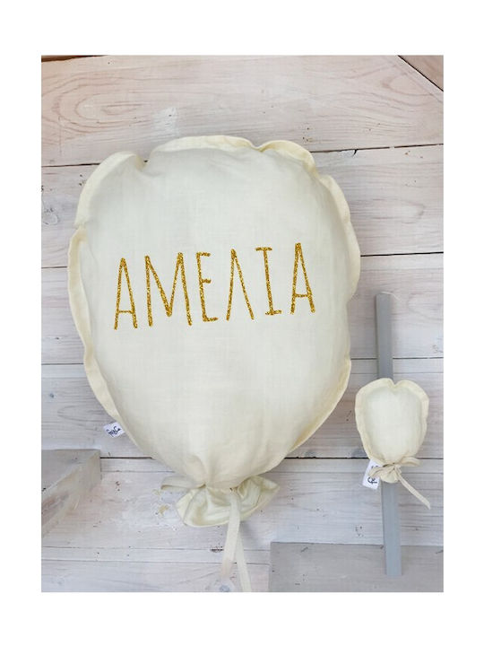 Perne Decorative Handmade pentru Pătuț Ecru 2buc