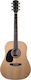 Prodipe Akustikgitarre Für Linkshänder Beigefarbene