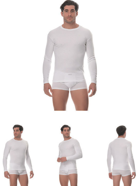 Lido Underwear Мъжка Фланелка Дълъг Ръкав в Бял...