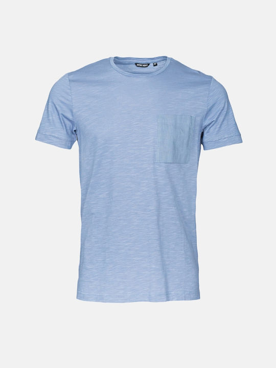 Antony Morato Timeless T-shirt Bărbătesc cu Mânecă Scurtă light-indigo