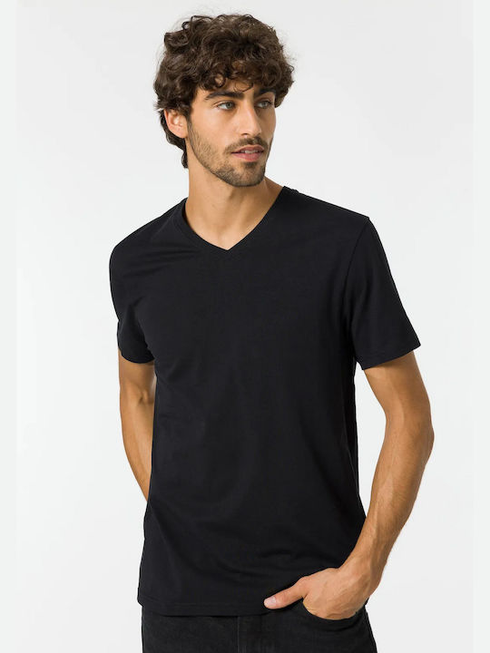 Tiffosi Men's Short Sleeve T-shirt Black