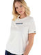 Comfort-fit Women's T-shirt Animal Print White