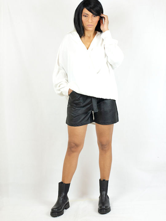 Avant Garde Women's Blouse Long Sleeve White
