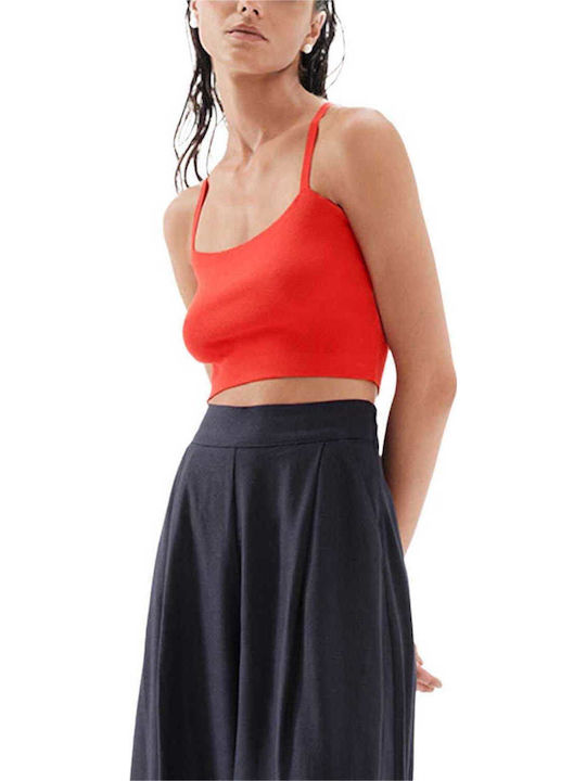 Γυναικείο Καλοκαιρινό Crop Top με Τιράντες soulfulred