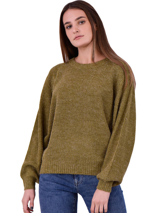 ICHI 'novo' Women's Blouse Long Sleeve Green