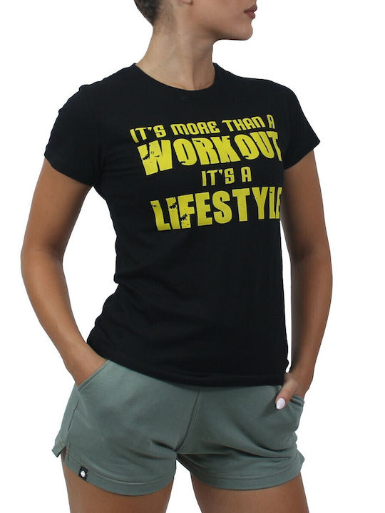 Γυναικείο Αθλητικό T-shirt Μαύρο