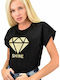 First Woman Damen T-shirt Schwarz