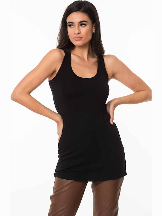Boutique Women's Tunic Dress Sleeveless Black