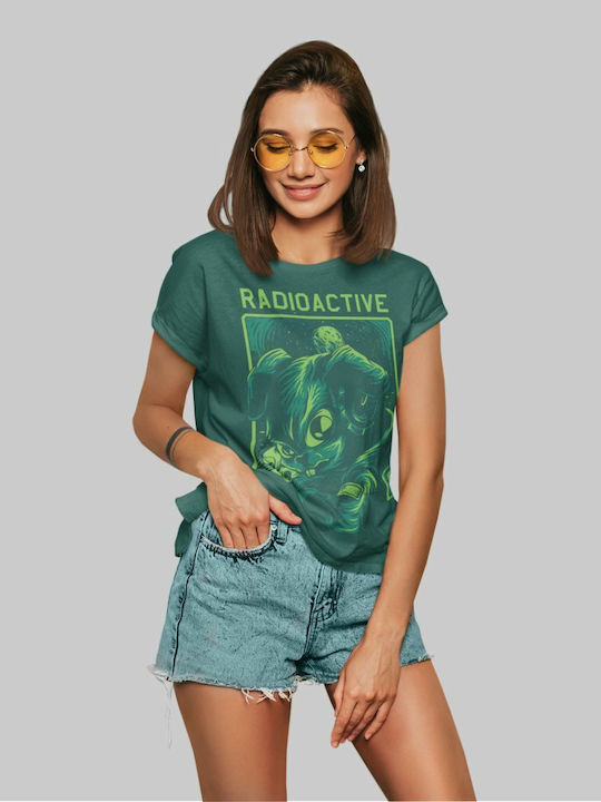 TKT Radioactive Mutant Rabbit W Women's T-shirt Green