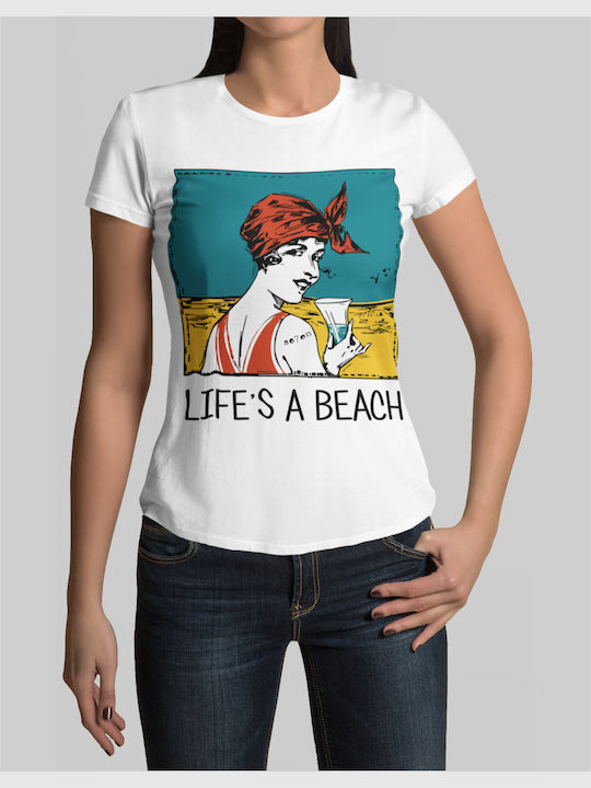 TKT Life Is A Beach W Women's T-shirt White