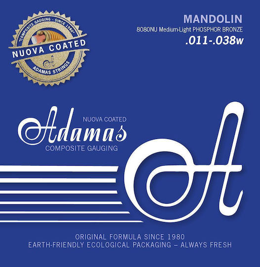 Adamas Nuova Coated Set of Mandolin Strings Phosphor Bronze 11 - 38