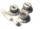 Stratocaster Style Plastic String Potentiometer Knob in White Color