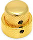 Concentric Metal String Potentiometer Knob in Gold Color