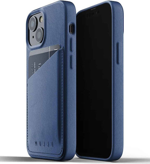 Mujjo Full Book Leather Blue (iPhone 13 mini)