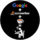 Koupakoupa Google + Stack Overflow + Coffee Mouse Pad (200mm) KP_8993_MOUSEPAD-ROUND