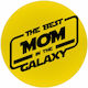 Koupakoupa Best Mom In Galaxy Mouse Pad (200mm) Κίτρινο KP_6569_MOUSEPAD-ROUND