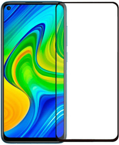 Full Face Tempered Glass Μαύρο (Redmi Note 9T)