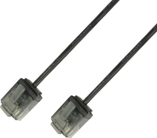 Techly U/UTP Cat.6 (Gigabit) Καλώδιο Δικτύου Ethernet 0.5m Μαύρο