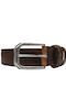 Men's Belt Leather Tabac Brown