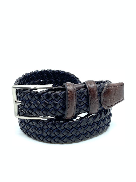 Legend Accessories Men's Belt Leather Knitted B...
