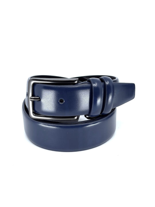 Legend Accessories Ανδρική Ζώνη Δερμάτινη Μπλε