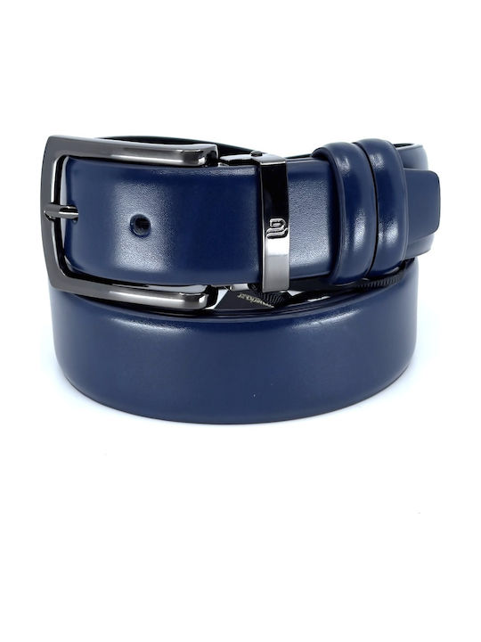 Legend Accessories Ανδρική Ζώνη Δερμάτινη Μπλε