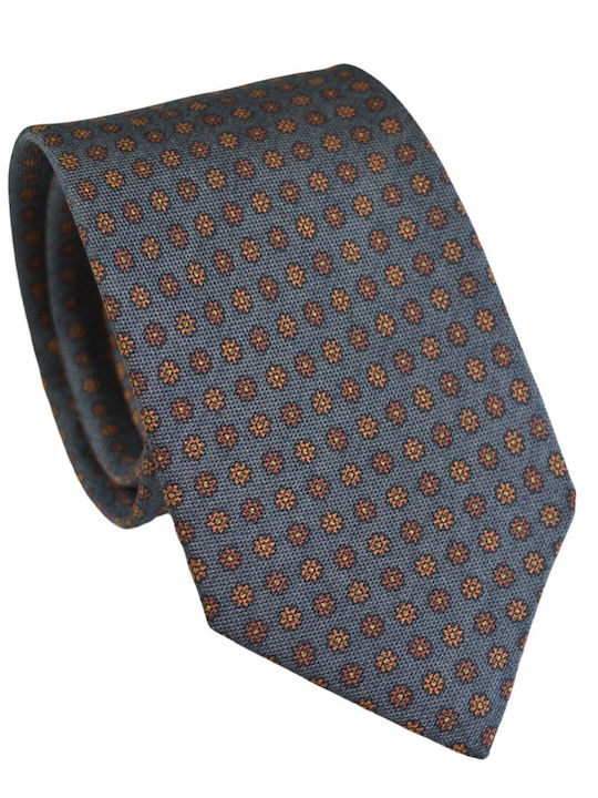 Flow Silk Men's Tie Printed Gray