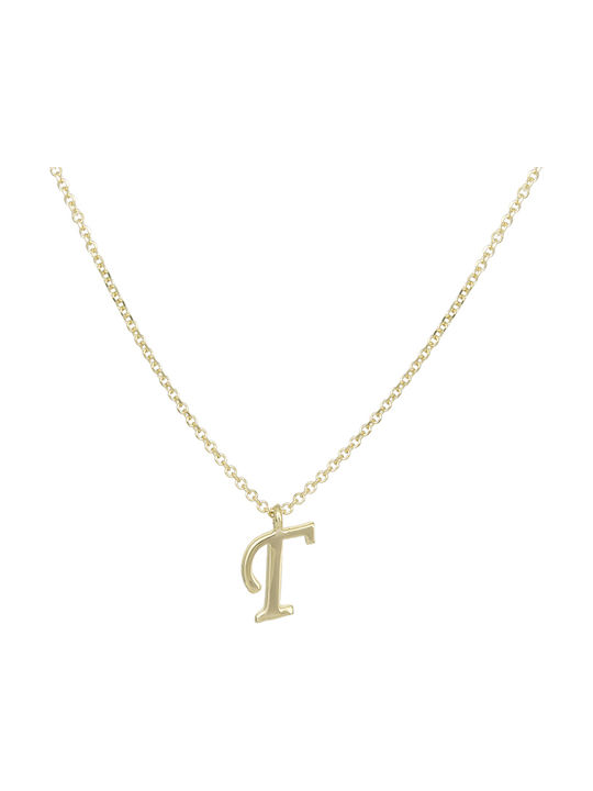 Halskette Monogramm aus Gold 9 K