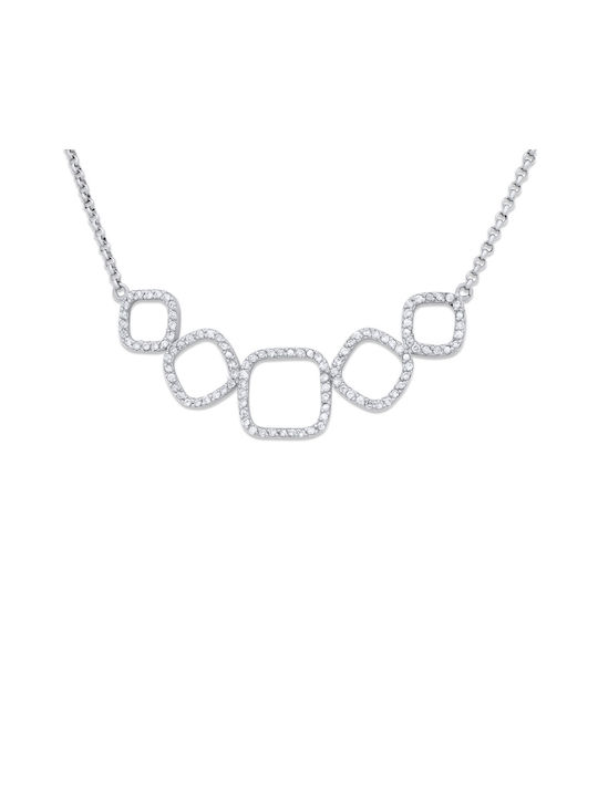 Necklace from Silver with Zircon