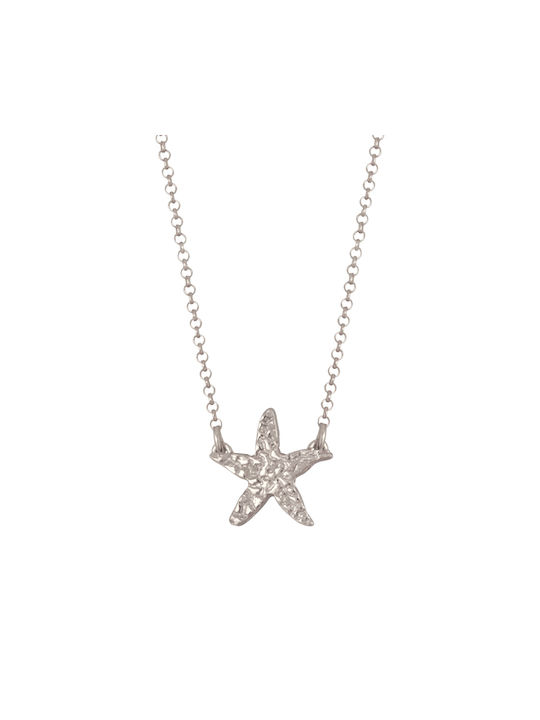 Necklace with design Star from Silver