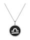 Necklace Zodiac Sign from Silver Black