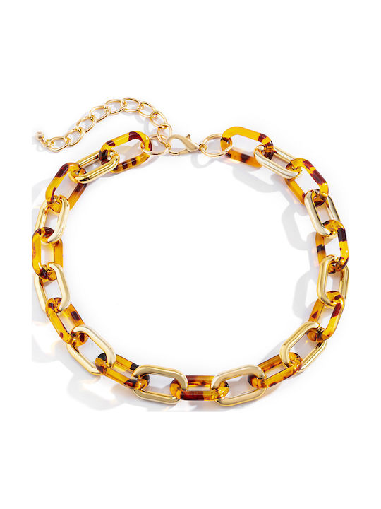 Pearl's Garden Leopard Print Κολιέ