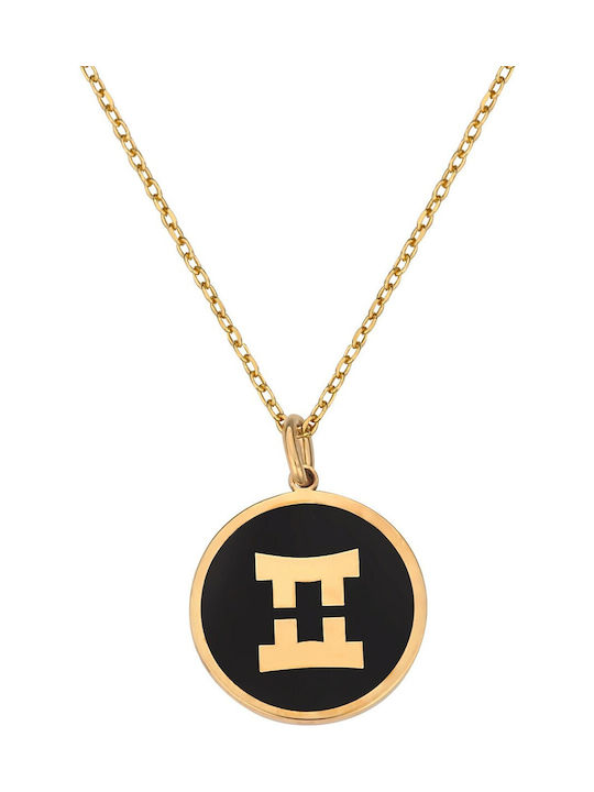 Necklace Zodiac Sign from Gold Plated Silver