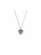 Necklace Rosette from White Gold 14K