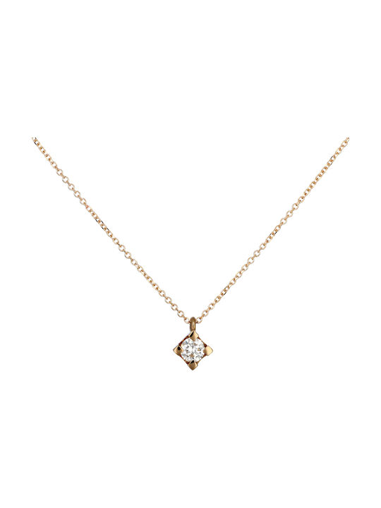 Necklace from Gold 18k with Diamond