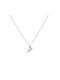 Necklace Zodiac Sign from White Gold 14K