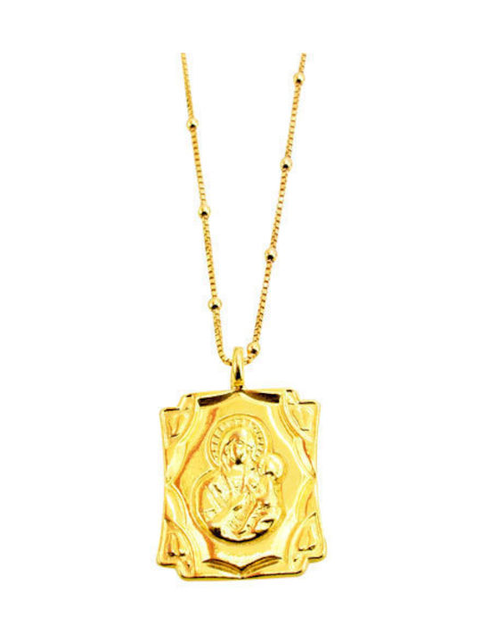 Necklace Amulet from Gold Plated Silver