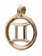 Chrilia Charm Semn Zodiacal Gemeni Din Aur Roz 14 Carate