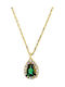 Necklace from Gold 14K with Zircon