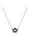 SOFI Necklace from Gold Plated Steel Black