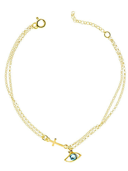 Exis Jewellery Bracelet Chain made of Silver Gold Plated