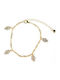 Bizoutaki Gold Plated Brass Anklet from Brass 18cm