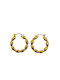 Earrings Hoops made of Steel Gold Plated