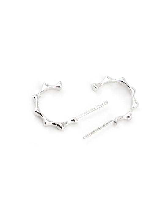 Earrings Hoops made of Silver