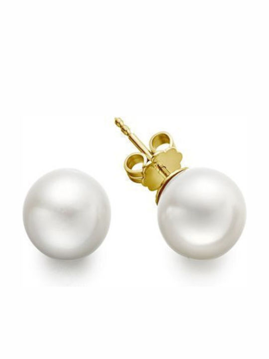 Paraxenies Earrings made of Silver Gold Plated with Pearls